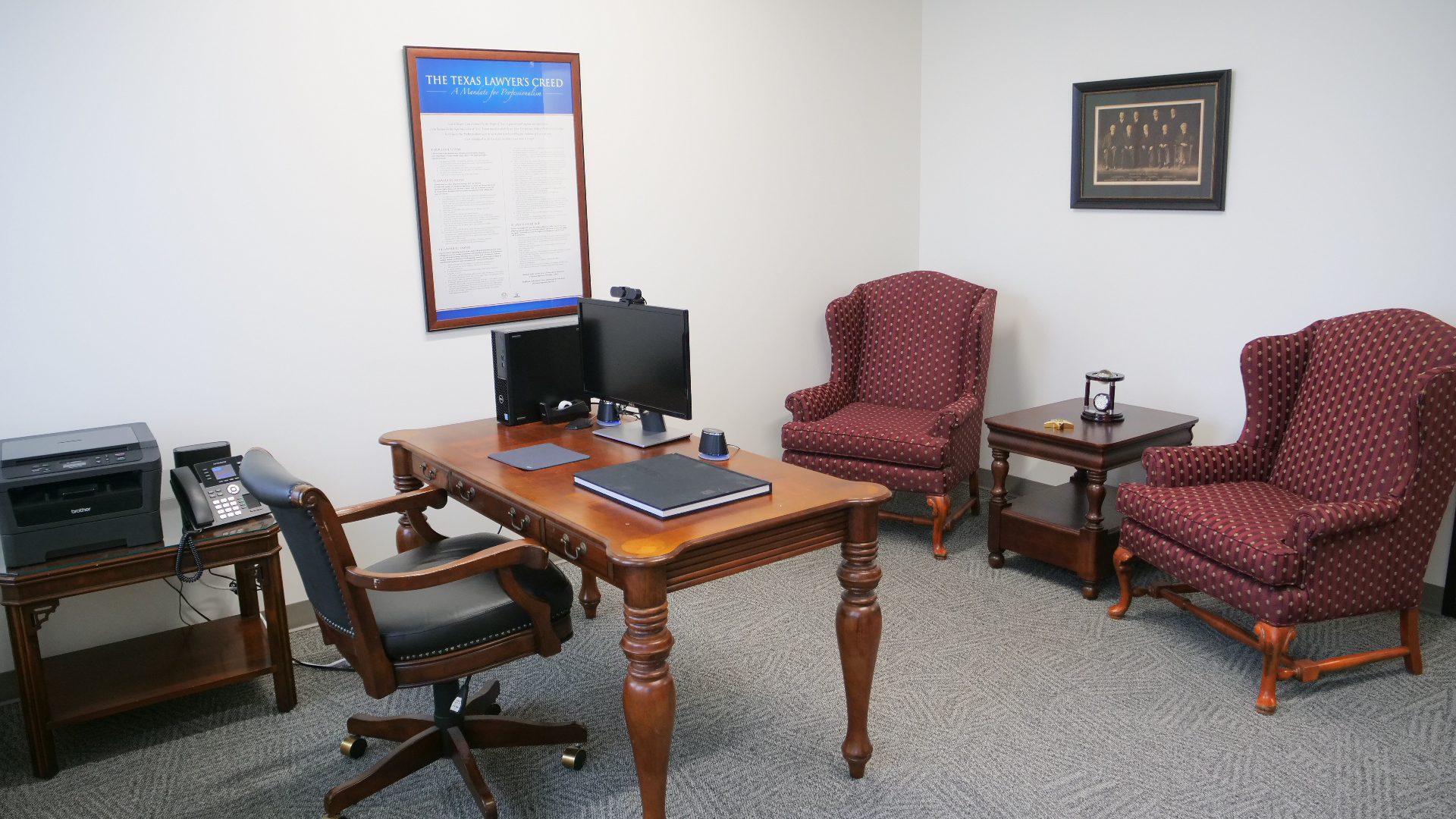 Private breakout office at Webb Family Law
