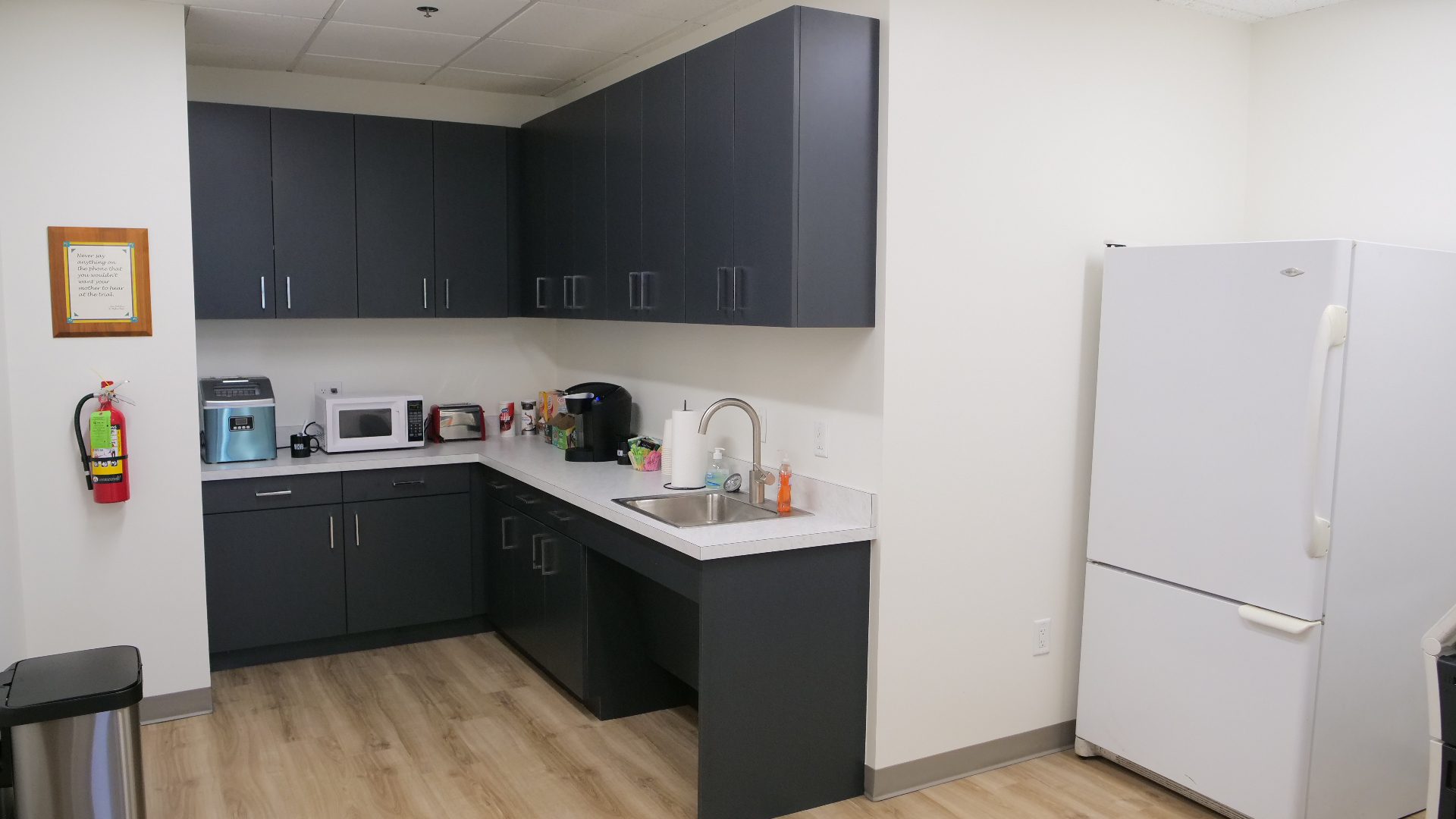 Kitchen and refreshment area at Webb Family Law