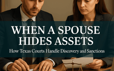 When a Spouse Hides Assets: How Texas Courts Handle Discovery and Sanctions