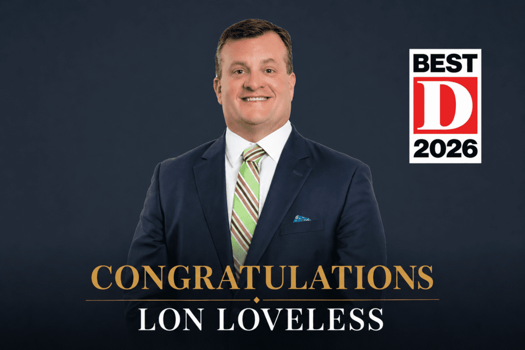 Webb Family Law congratulates Lon Loveless on being named to D Magazine’s Best Lawyers in Dallas 2026