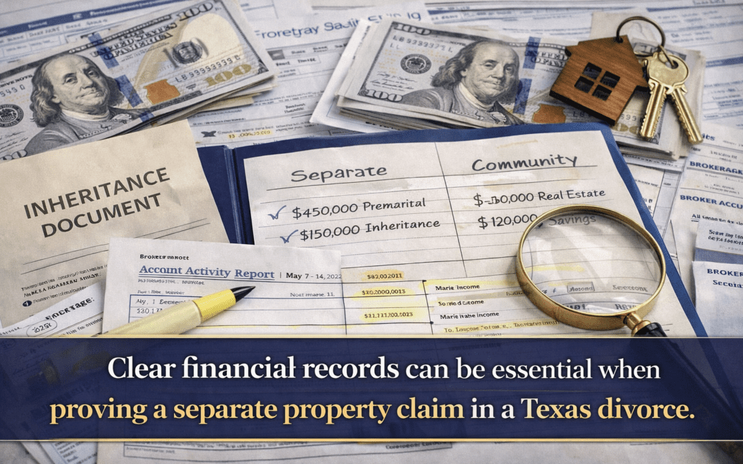 Texas Separate Property Tracing: How to Prove It