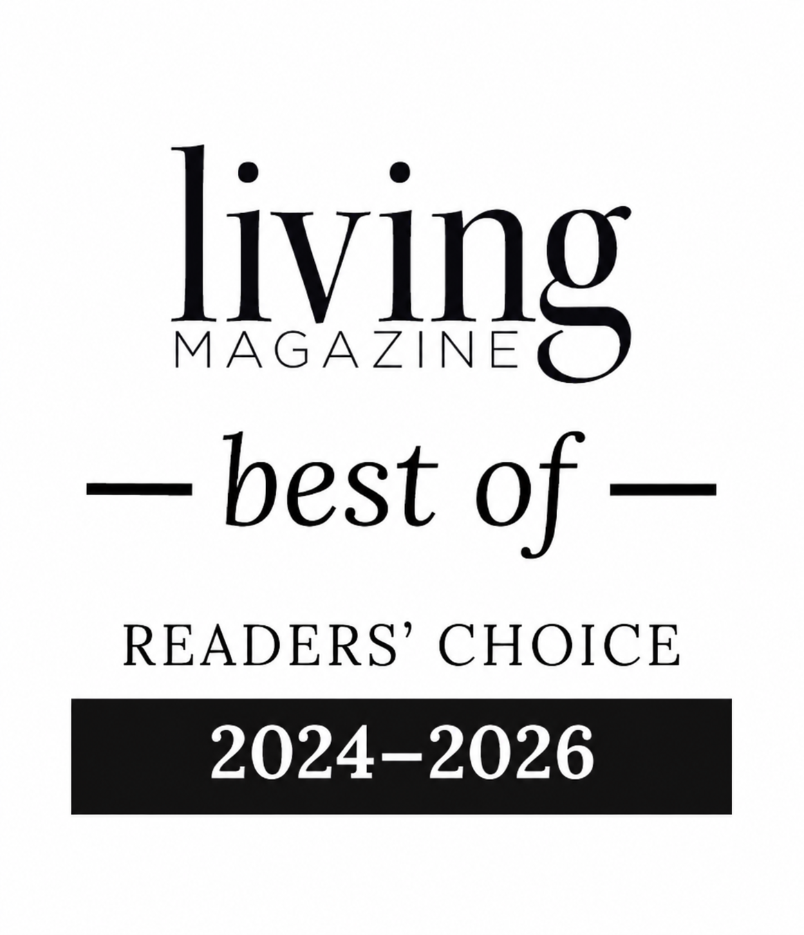 Living Magazine Best Of Readers’ Choice Award, 2024–2026, Webb Family Law, PLLC